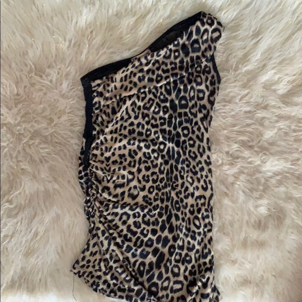 Body Central Animal Print Bodycon Dress